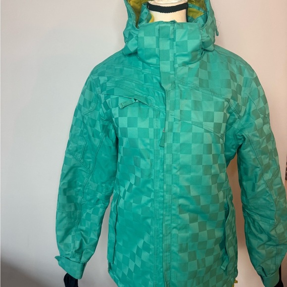 Trilogy Jackets & Blazers - Trilogy Green Checkered Ski/Snowboard coat - Size S